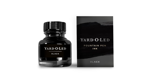 Jet Black Fountain Pen Ink 30ml - YARD-O-LED