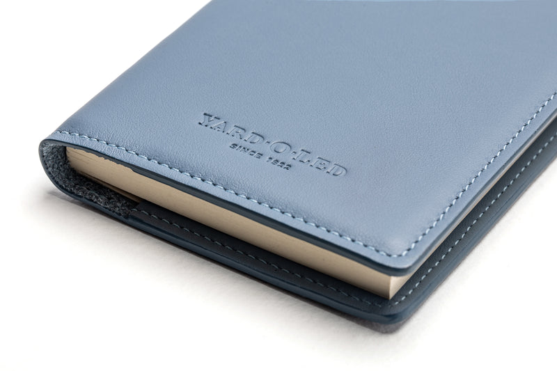 Mordan Refillable Leather Notebook - Sky Blue