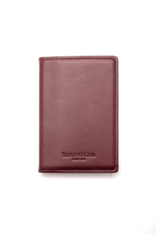 Mordan Refillable Leather Notebook - Maroon Red