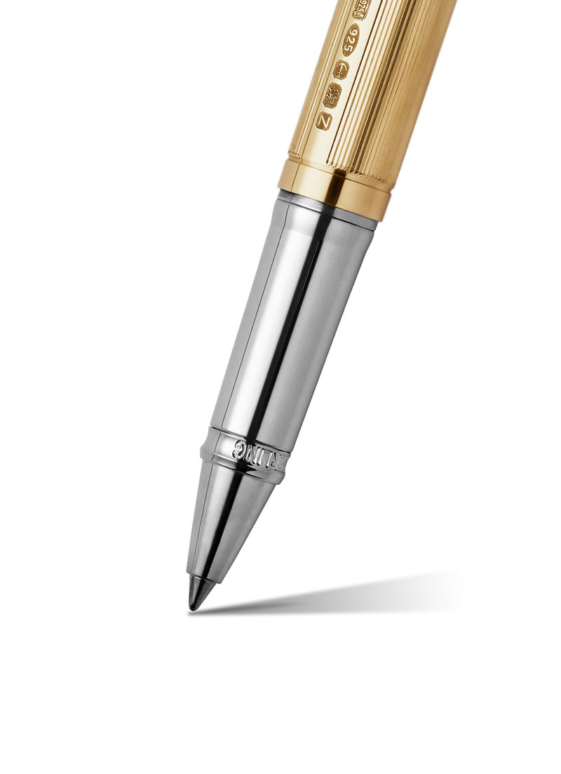 The Pinstripe 72 Gold Vermeil Standard Rollerball