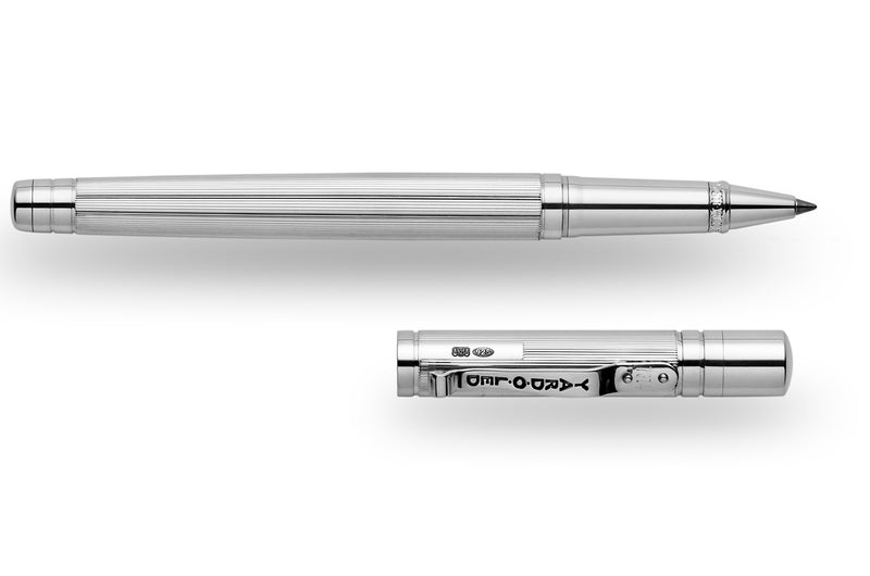 The Pinstripe 72 Sterling Silver Standard Rollerball